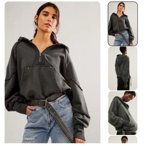 Free People Smith Moto Hoodie